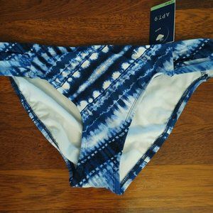 NEW Apt. 9 Blue Striped Bikini Bottom - Sz. M
